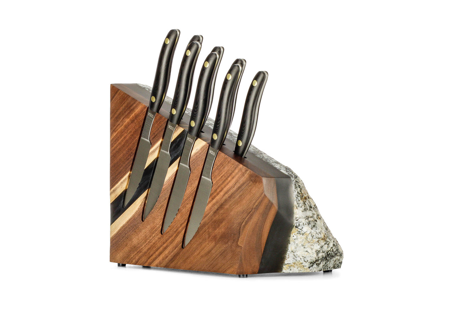 Okapi 8pc Steak Rock Block