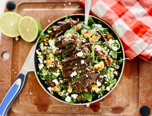 Grilled Summer Steak Salad with Chili Limon Dressing