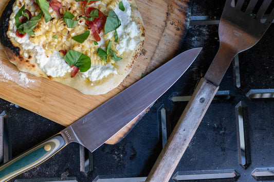 Corn, Basil and Hot Honey Pizza
