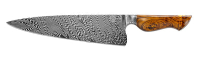 Apple Valley Forge - Custom Integral Damascus Chef Knife w/ Ironwood Handle