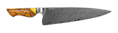 Apple Valley Forge - Custom Integral Damascus Chef Knife w/ Ironwood Handle
