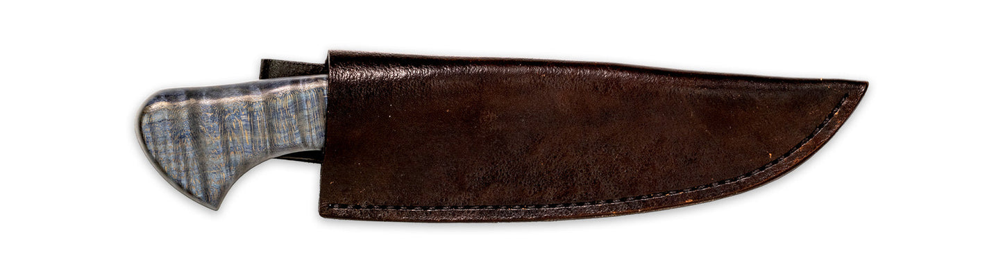 Blade & Hammer (Mike Shindel)- Damascus Integral Hunter