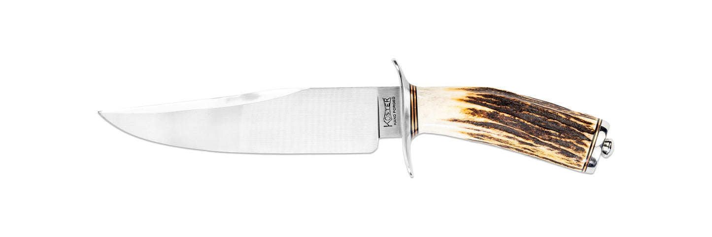 Koster Hand Forged Knives- Custom 6.5'' Stag Bowie