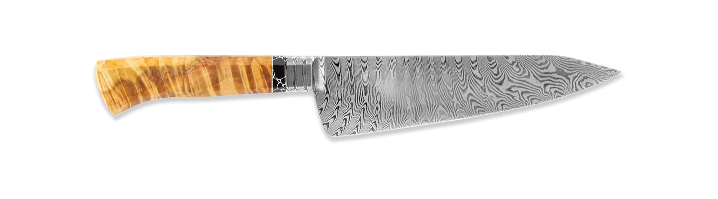 Orr Customs - 7" Integral Damascus Chef Knife