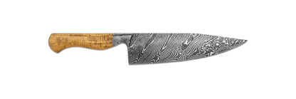Jack Rellstab Custom Damascus Integral Western Chef #079