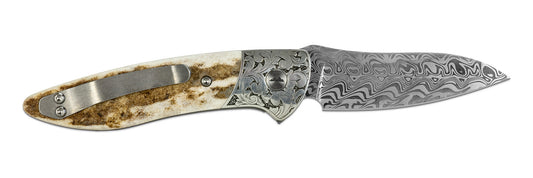 Glory Folder Semi-Custom #148 Elk - Sterling Silver - Aegir Damasteel