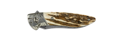 Glory Folder Semi-Custom #148 Elk - Sterling Silver - Aegir Damasteel