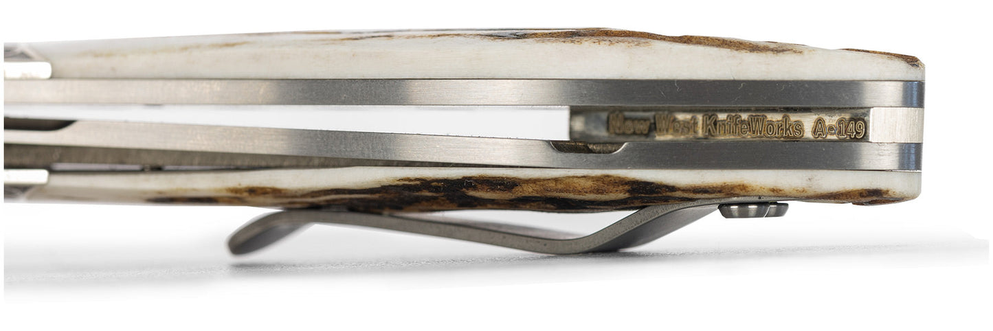 Glory Folder Semi-Custom #149 Elk - Sterling Silver - Aegir Damasteel