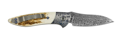 Glory Folder Semi-Custom #150 Elk - Anodized Titanium - Aegir Damasteel