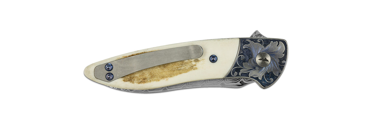 Glory Folder Semi-Custom #151 Elk - Anodized Titanium - Aegir Damasteel
